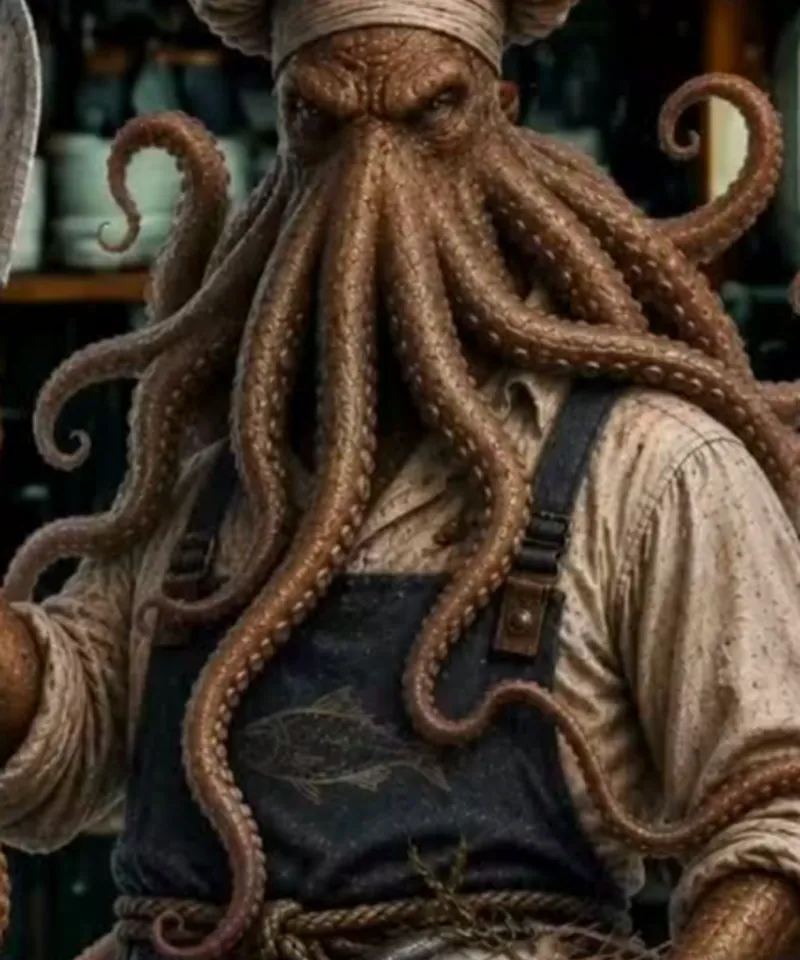 Ilustración Kraken: el cocinero del mar